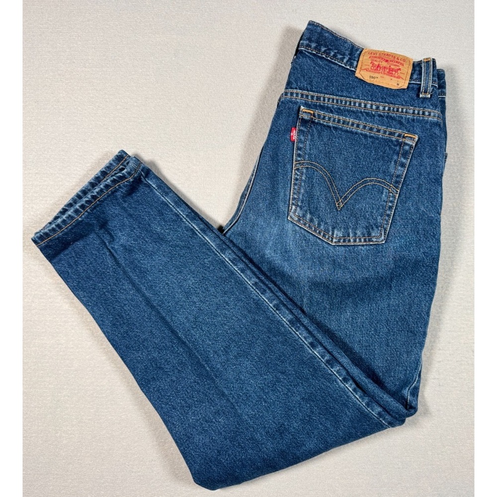 Levi's Women's Classic Relaxed 550 Jeans - M - Size 16 - Y2K May 2003